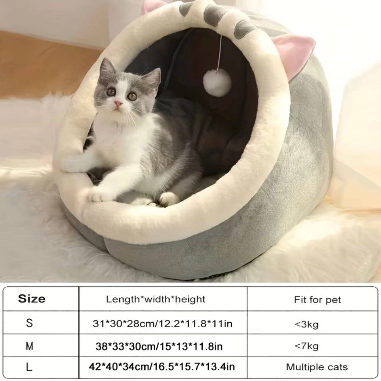 Cute and Soft Cat Bed petzempire.store 