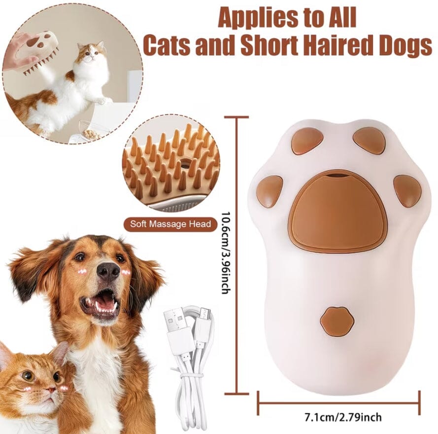Electric 3-in-1 Pet Brush petzempire.store 
