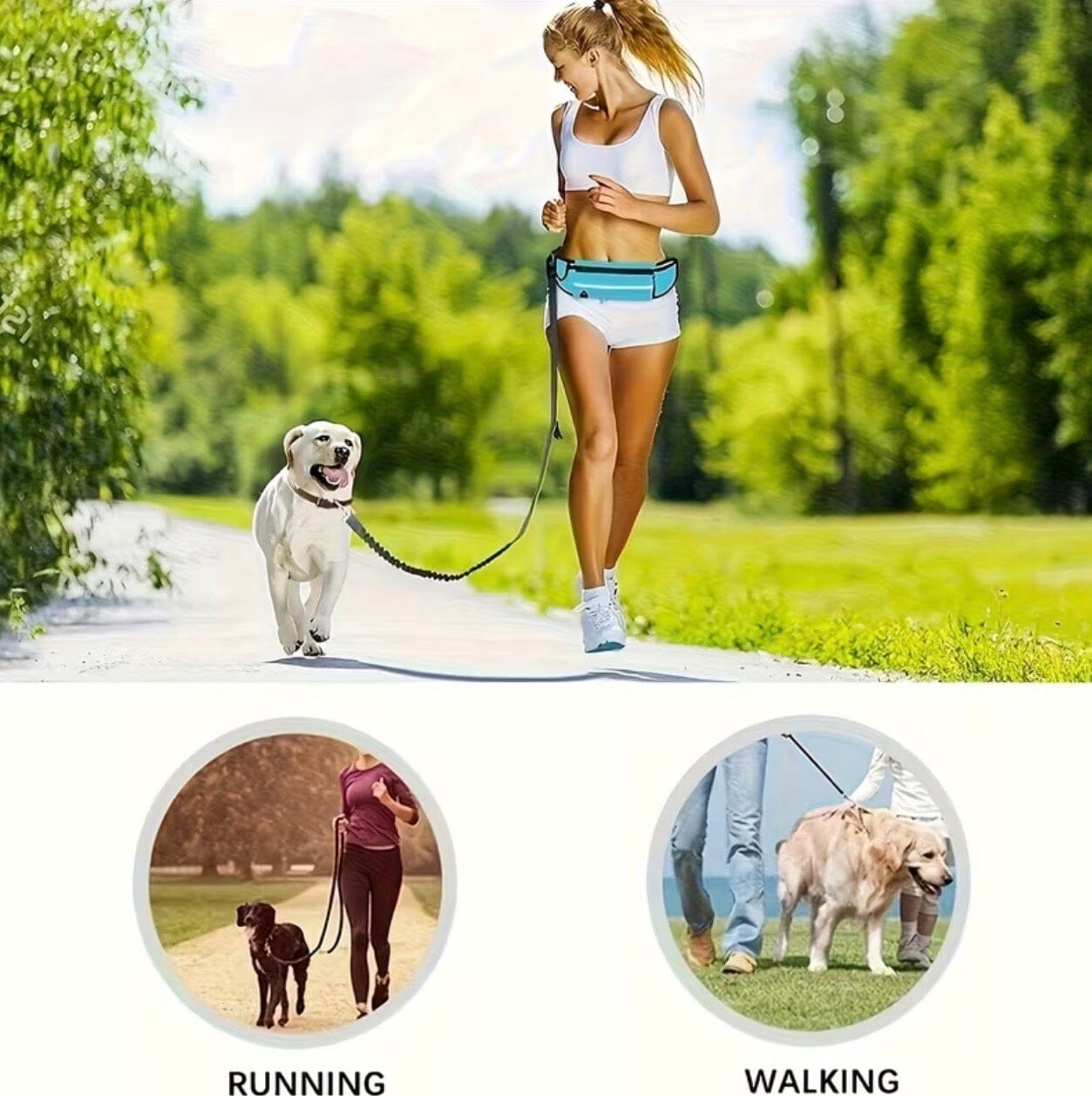 1 piece Hands-Free Dog Leash petzempire.store 